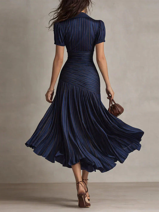 Florence | Elegantní vintage maxi šaty z šifonu