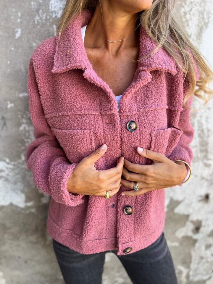 Rocío™ | Měkká fleecová bunda na knoflíky