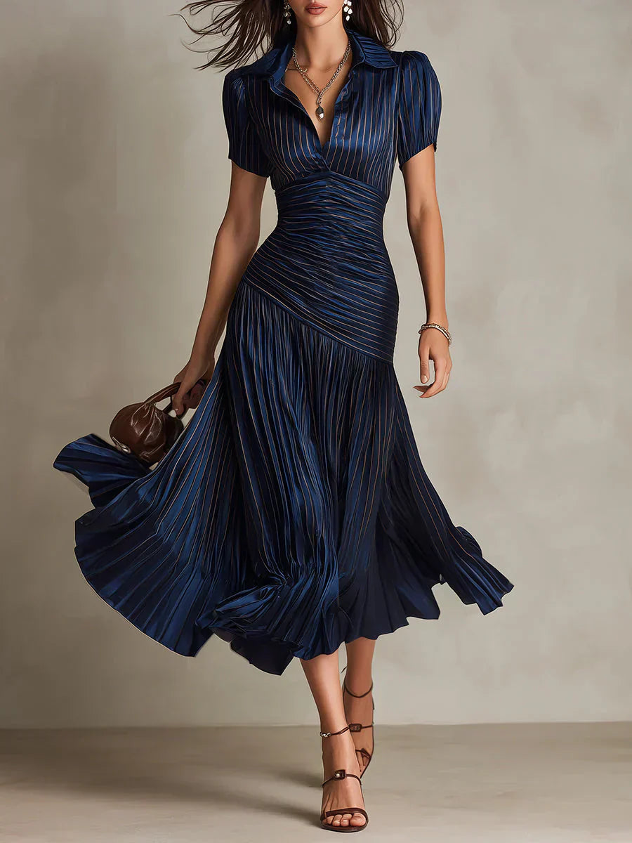 Florence | Elegantní vintage maxi šaty z šifonu