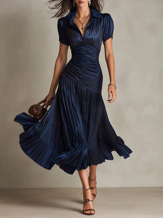 Florence | Elegantní vintage maxi šaty z šifonu